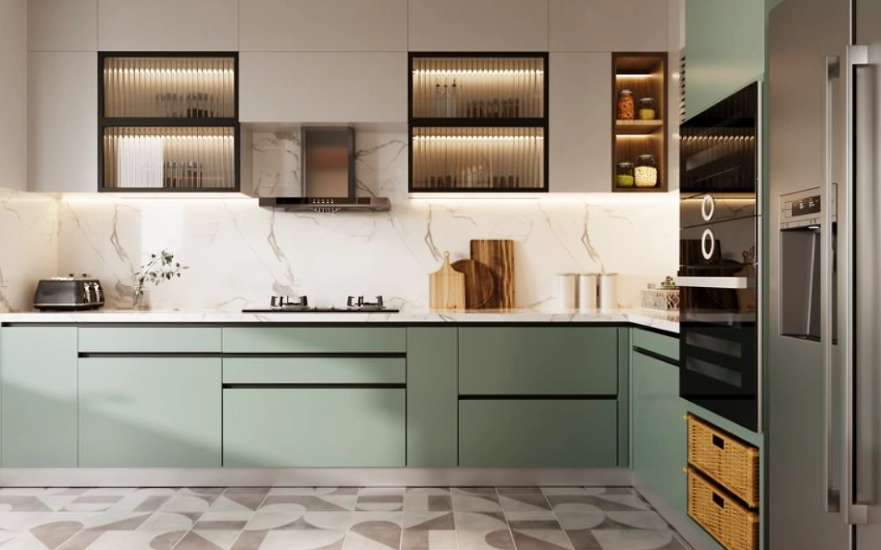 Modular kitchen interior design in Tamil Nadu by D2B Interiors – Modular Kitchen 2
