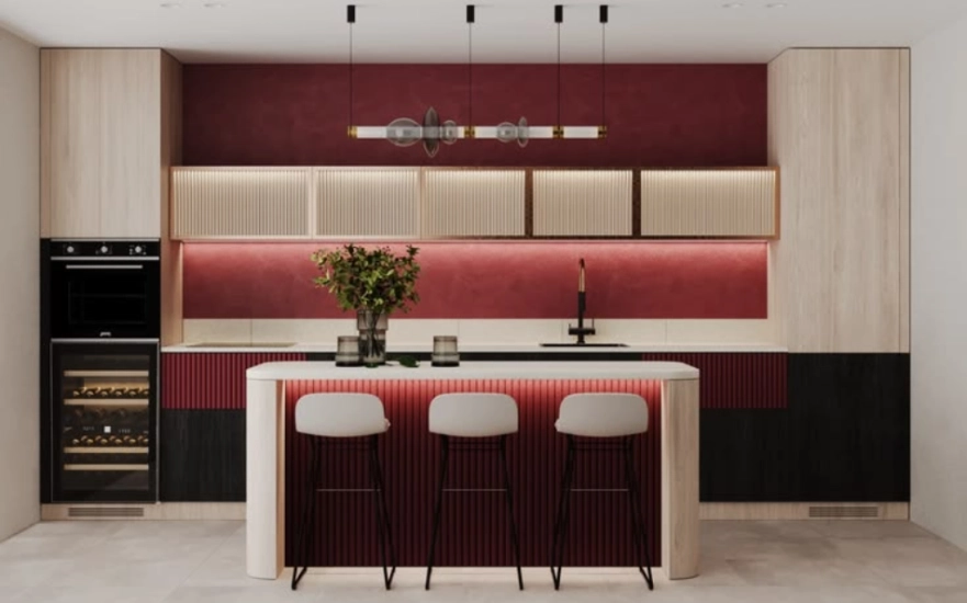 Modular kitchen interior design in Tamil Nadu by D2B Interiors – Modular Kitchen 3