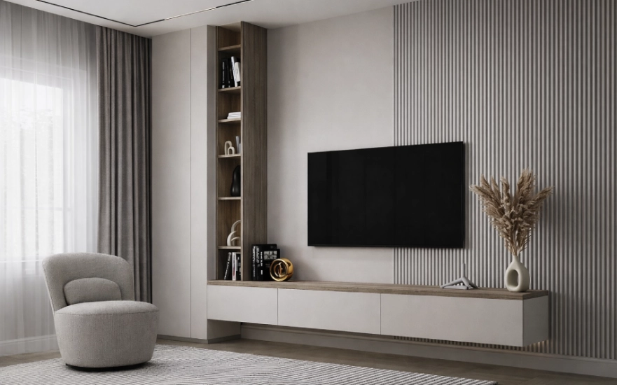 Luxury 2 BHK and 3 BHK home interior in Coimbatore by D2B Interiors